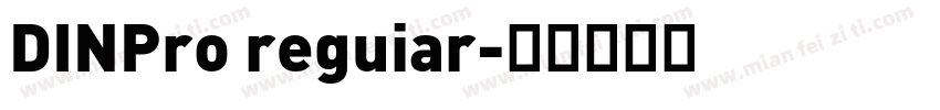 DINPro reguiar字体转换